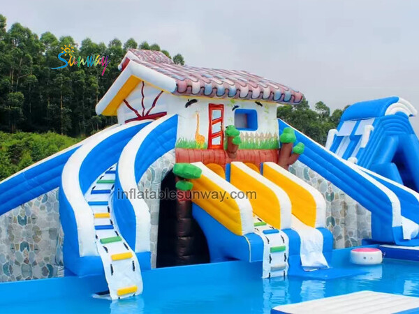 Inflatable water park